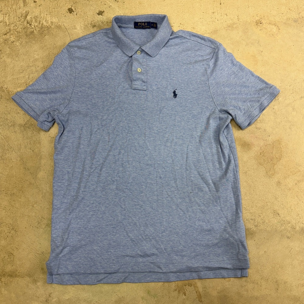 Polo Ralph Lauren Mens Short Sleeve Classic Fit Polo‎ Shirt Blue Size M